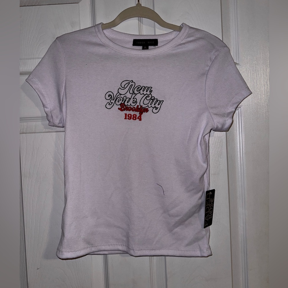 Faded Rose New York City Brooklyn Baby Tee